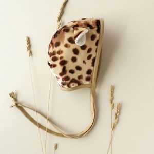 Anthropologie briar baby cheetah bonnet new size 0-3 Mnths